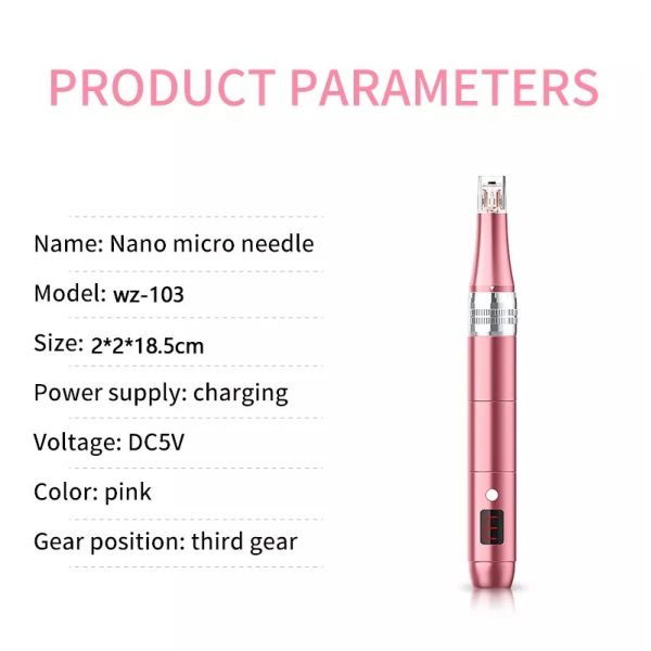 Профессиональный радиотелеграф Microneedling пишет регулируемую микро- Needling профессиональную машину Microneedle ручки Derma