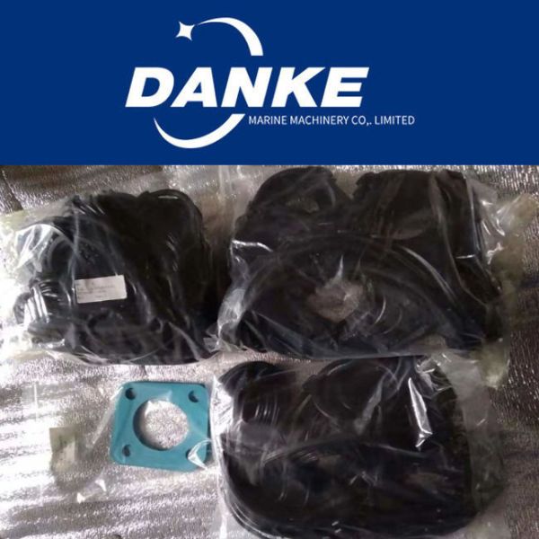 MAN B&W 5L23/30 Black Durable Diesel Engine Spare Parts Plate Cooler Gasket