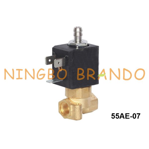 Клапан соленоида 24V 3 путей латунный 110V 220V для кофеварки эспрессо