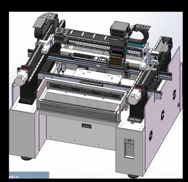 Tm8 High Speed Pick And Place Machine With 8 Heads 35000CPH 01005-BGA