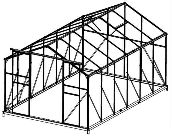 дом алюминиевой рамки сада шпиля механических инструментов сада 5cm солнечный зеленый