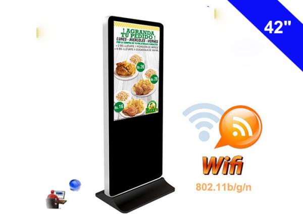 Full HD Vertical Digital Signage kiosk Wifi 42 Inch LCD Advertising Display