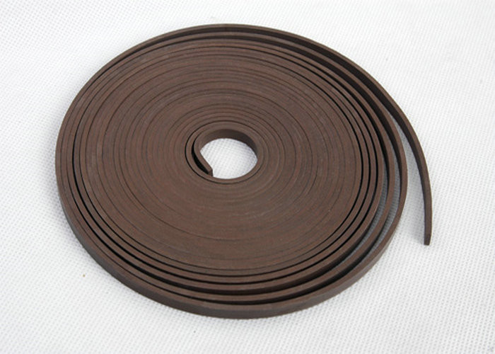 Brown PTFE Guide Stripe Tape (GST) with 60%PTFE + 40%bronze for High Wearing Resistance and Low Friction Coefficient