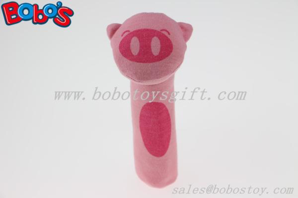 5.5 Funny Design Stuffed Pink Pig Animal Plush Stick Toys