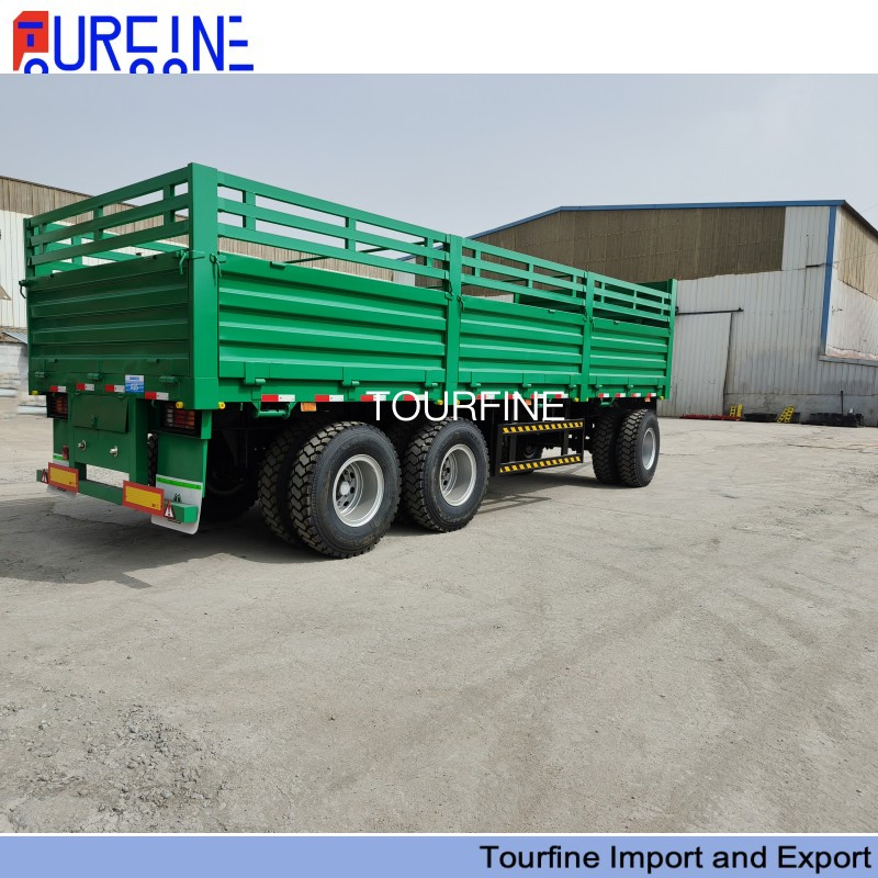 3 Axle 20 Ton Heavy Duty Drawbar Full Trailer for General Cargo Transport