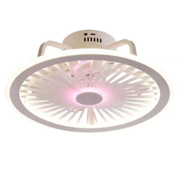 Control remoto de la APP de fábrica Smart Low Profile Ceiling Fan Light Flush Mount LED Ceiling Light 6 Velocidades del viento Nuevas tecnologías ventiladores de techo