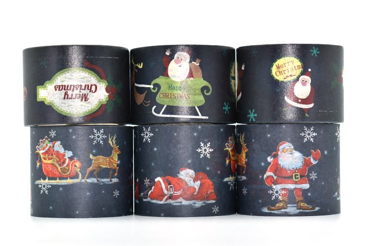 Лента Xmas Washi создания программы-оболочки подарка Санта Клауса 10m