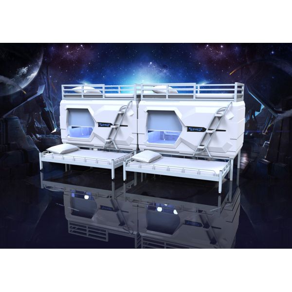 Nice Modern Space Capsule Bed , Podtime Sleeping Pod Triple Egg Pod Bed