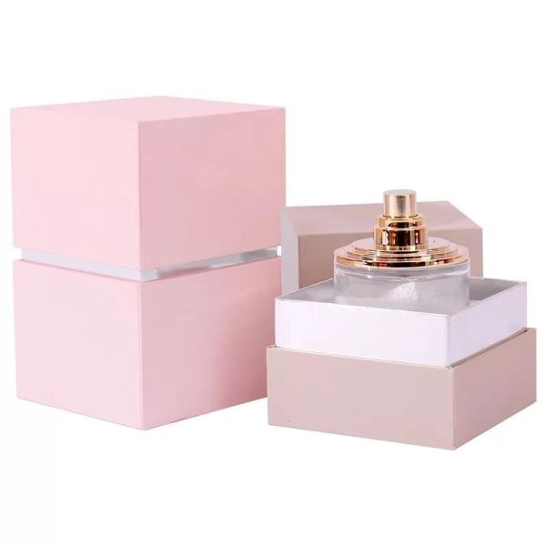 Customizable Perfume Gift Box with Window Cut-out and Recyclable Materials for Luxury Fragrance Packaging