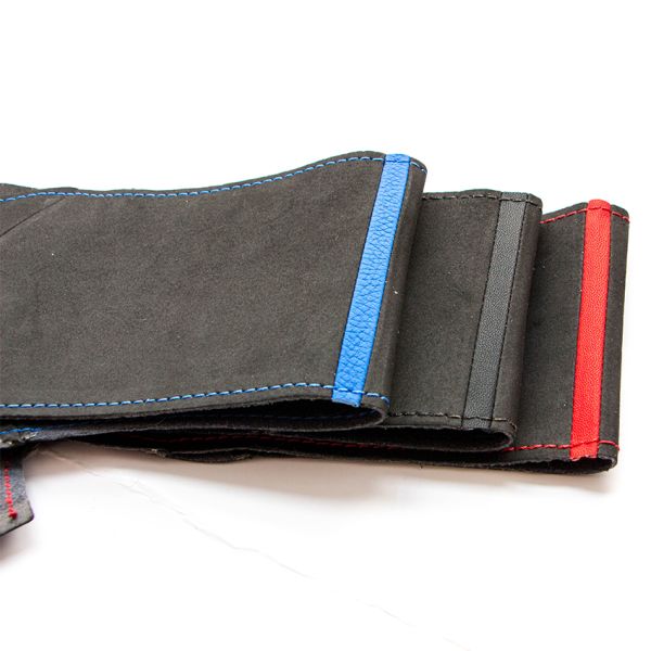 Black Suede Car Steering Wheel Cover for BMW E46 E39 330i 540i 525i 530i 330Ci M3