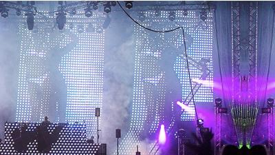 Экран приведенный сетки занавеса занавеса сетки Epistar приведенный SMD3535 гибкий приведенный экраном на открытом воздухе