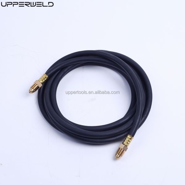 Welding Torch Rubber Gas Hose with Argon CO2 Flowmeter Regulator Length 12/25/50 Feet