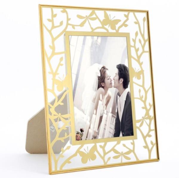 Beautiful Brass And Glass Picture Frame For Living Room Bedroom