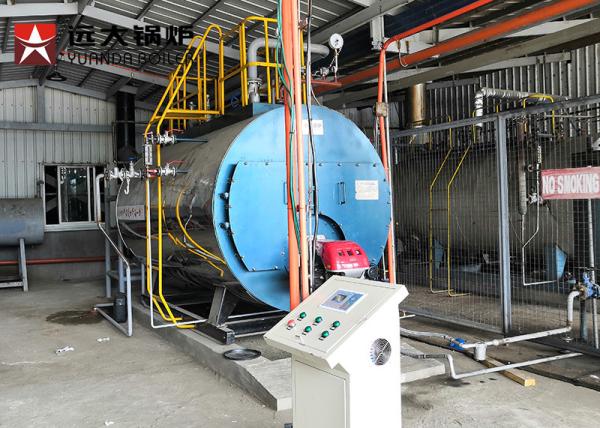 1000 Kgh Diesel Powered Industrial Steam Boiler For Food Processing Automatic PLC Control