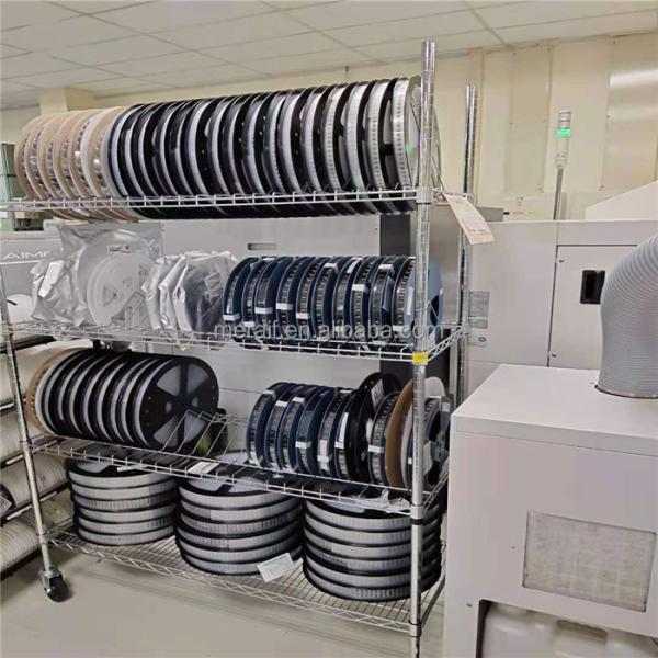 Do armazenamento por atacado do carretel do PWB de SMT ESD SMD do aço carbono da fábrica carro arquivando do trole da cremalheira