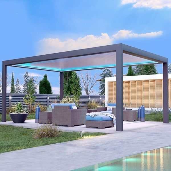 Adjustable Electric Pergola Perfect for Outdoor Garden Yard Terrace and Roof Event