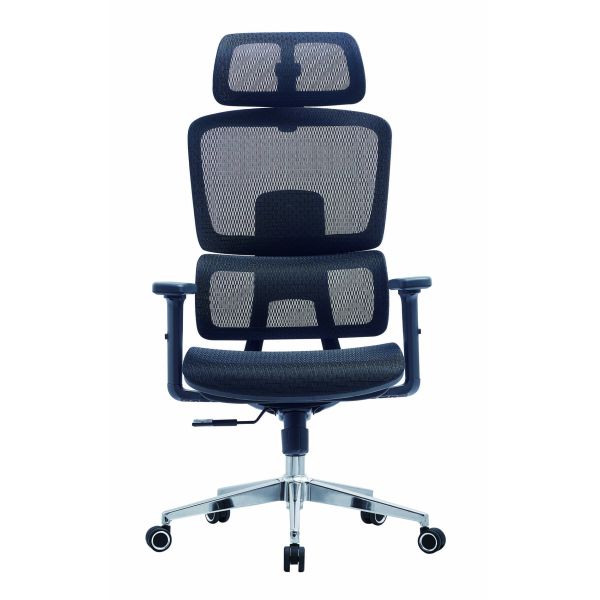 Full Mesh Executive Ergonomic Office Chairs Back Adjustable With 3 Stops Tiling