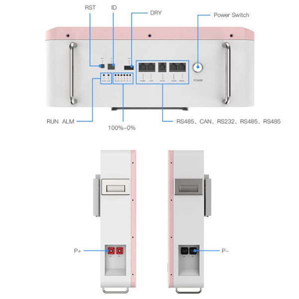 3KW Wall Mounted Solar Battery 51.2V 70Ah Lithium Ion Battery For Solar Storage
