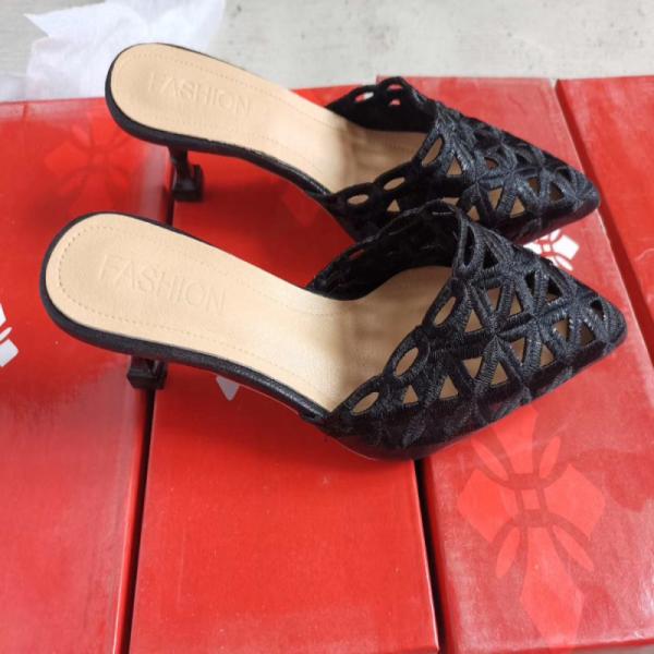 Hollow Out Lightweight Flip Flop High Heels Slippers In Stock