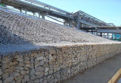 Double Twist Weaving Gabion Basket 60x80mm Mesh Size for Landscaping Projects