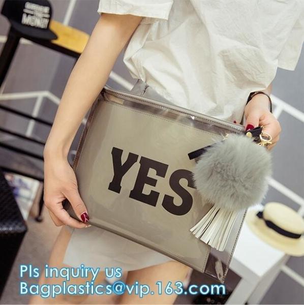Slider Zipper PVC k Bag With Hanger Hook For Men's Vest, Slider Zipper Bags For Towel Washing Goods Packaging, zip