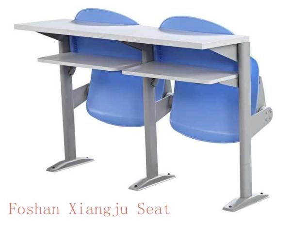 Floor Mounted Cold Rolled Steel Leg Plastic Chair for Classroom Furniture With Reading Desk