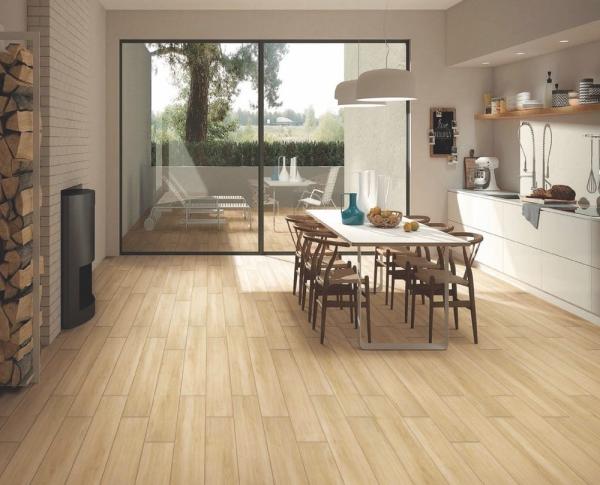 AAA Grade Brown Wooden Porcelain Tiles 150x900mm