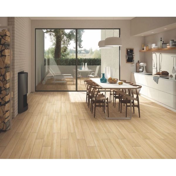 AAA Grade Brown Wooden Porcelain Tiles 150x900mm