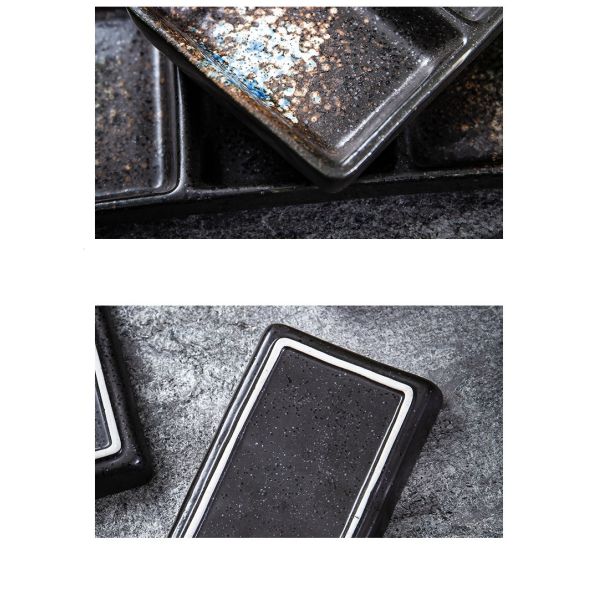 FDA EU Rectangle Novelty Porcelain Serving Dishes Odorless Fadeless