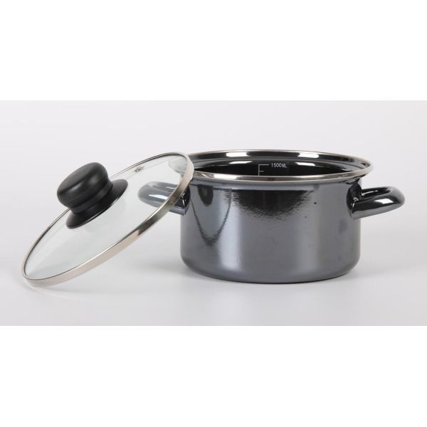Daily Kitchen Enamel Cooking Pot Food Warm Soup Casserole Stewpot Customized Logo