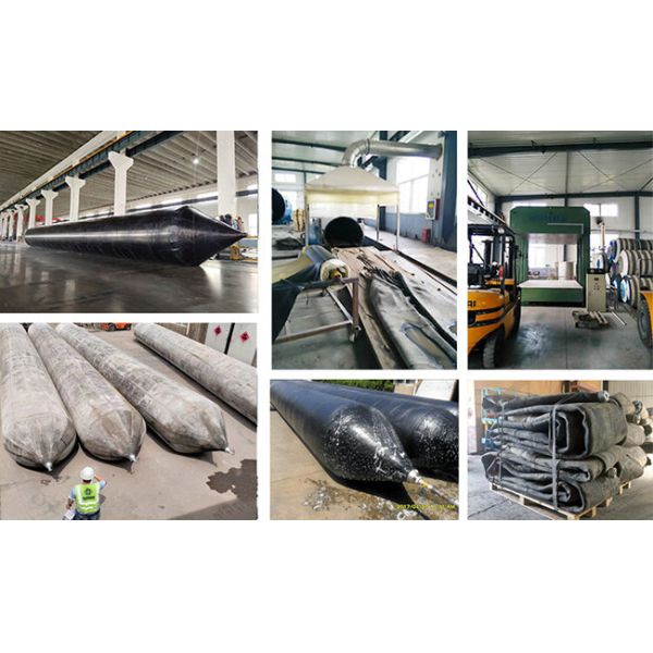 OEM Судостроительные заводы Надувная резиновая подушка безопасности, Черный морской резиновый воздушный шар