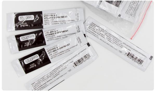 Permanent Ointment VITAMIN A + D Eyebrow Cream Makeup 100 Pcs / Bag