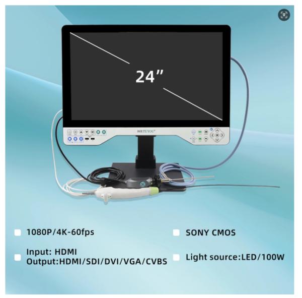 24  Monitoreo Endoscopio Médico Cámara para Cirugía Laparoscopio Endoscopio Urología Artroscopio
