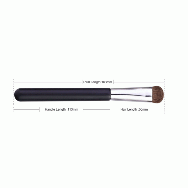 Eyeshadow Tools Makeup Blending Brush With Black Wooden Handle