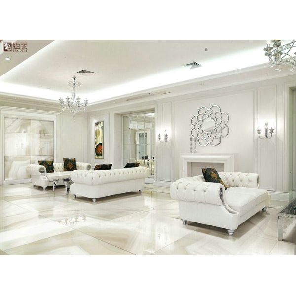 Bedroom Decorative Porcelain Tile , Non Slip Glazed Porcelain Floor Tiles
