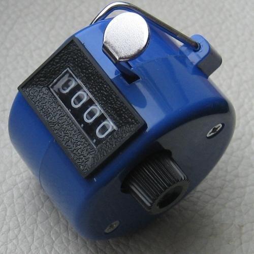 blue romotional gift macca CE certification hand digital finger tally counter