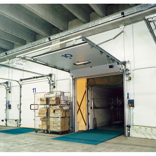 40mm Thickness Finger protection Automatic Motor Warehouse Sectional Overhead Door with 50mm-80mm Thickness Insulation and Powder Coated Finish