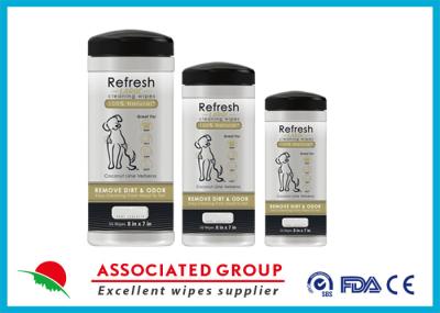 Limpezas de limpeza do animal de estimação não tecido de Spunlace para alergias Cat Rinse Free