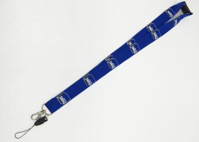 Nylon material Silk Screen Lanyards , print mobile safety lanyards for id badges 