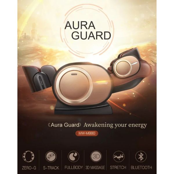 S Track Infrared Massage Chair SAA PU ABS HIFI Reclining Heated Full Body Massage Chair ROHS