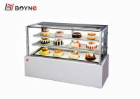La vitrine frigorifiée anti par bruit de gâteau automatique dégivrent la taille de coutume de refroidisseur de désert