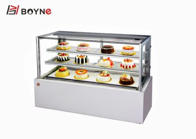 A vitrina refrigerada anti ruído do bolo automática degela o tamanho do costume do refrigerador do deserto
