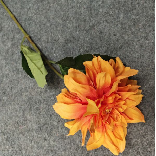 European Style 3 Heads Dahlia Artificial Flower For Home Party Wedding Silk Flower