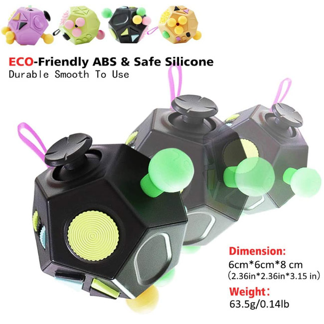 Куб 12, который встали на сторону игрушек непоседы сброса стресса для взрослых детей