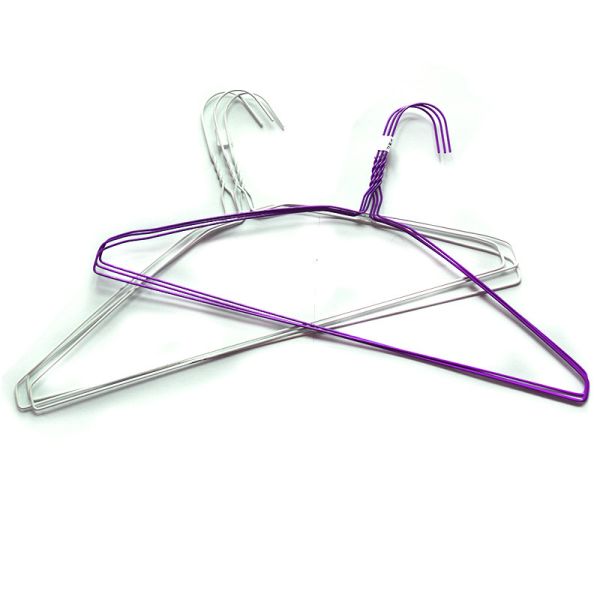 40cm Hanger Height Steel Wire Hangers Standard Durable Strong Wire Clothes Hangers for Garment Display and Retail