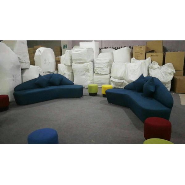 Custom Made Upholstered Restaurant Booth Corner Booth Seating For Hotel / Shopping Mall