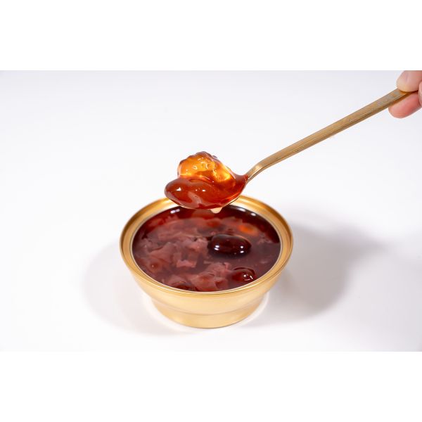 Goma de rosa de melocotón postre para hidratación de la piel antienvejecimiento y colágeno apoyo de hierbas belleza y bienestar de la mujer