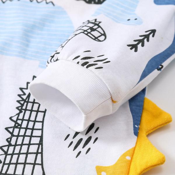 Customized Design Cotton Spandex Baby jumpsuit Romper Newborn Long Sleeve Plain Organic Cotton Baby Bodysuit Pajamas