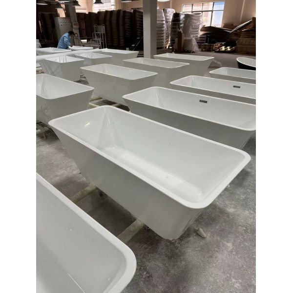 Bulk Purchase Customized Pure Pmmma Acrylic Freestanding Bathtub with Fast Shipping