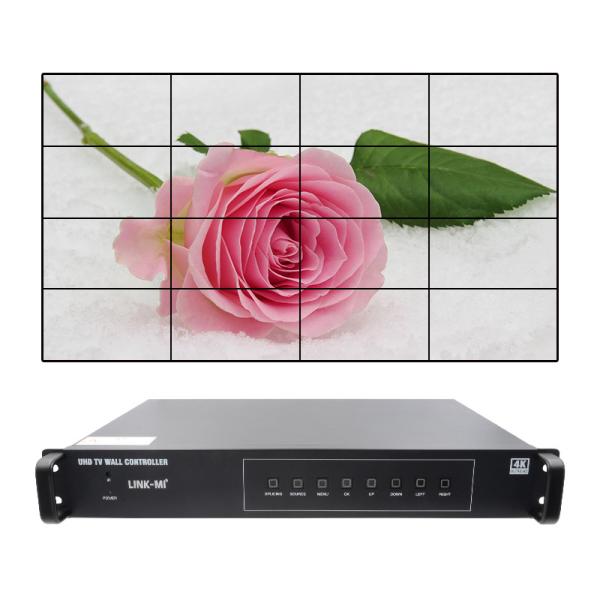 4K 4X4 HDMI Video Wall Controller 16 HDMI Outputs Image Rotation Video Wall Processor